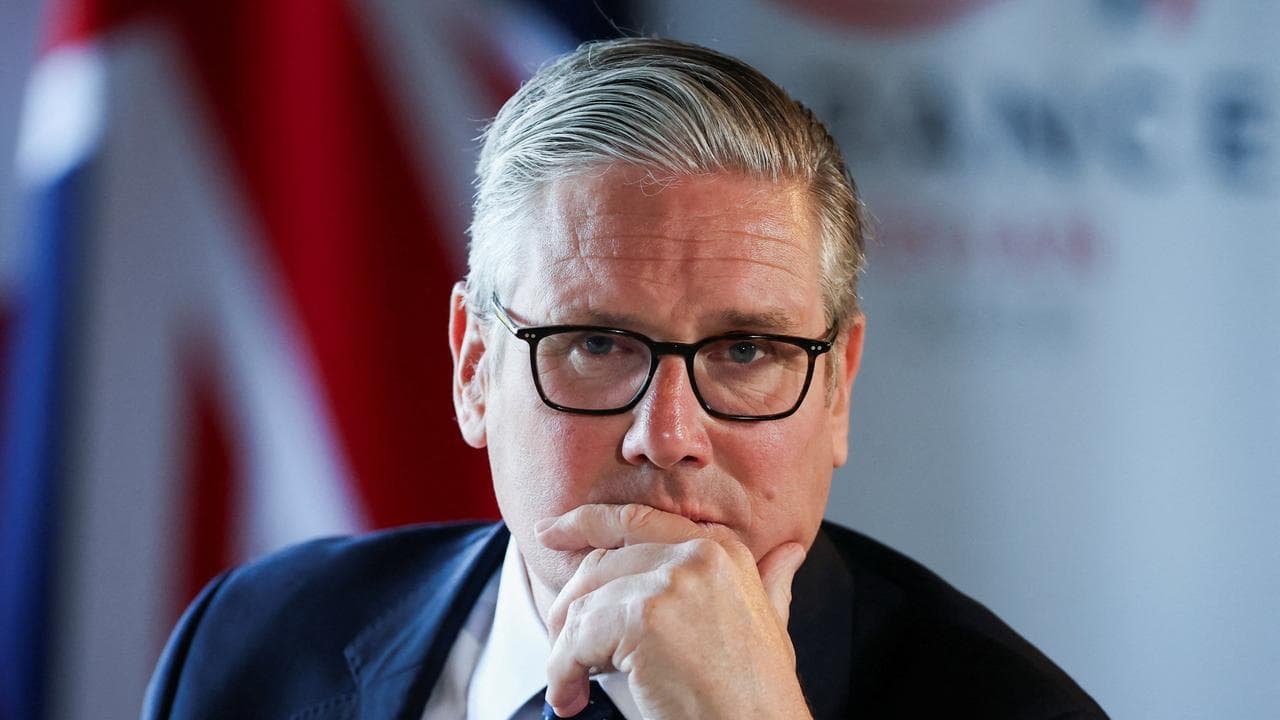 UK Prime Minister Keir Starmer at the G7 summit in France
