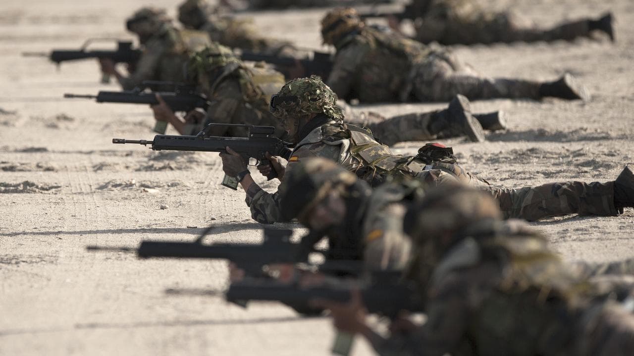 Spanishe troops during NATO exercises in 2014