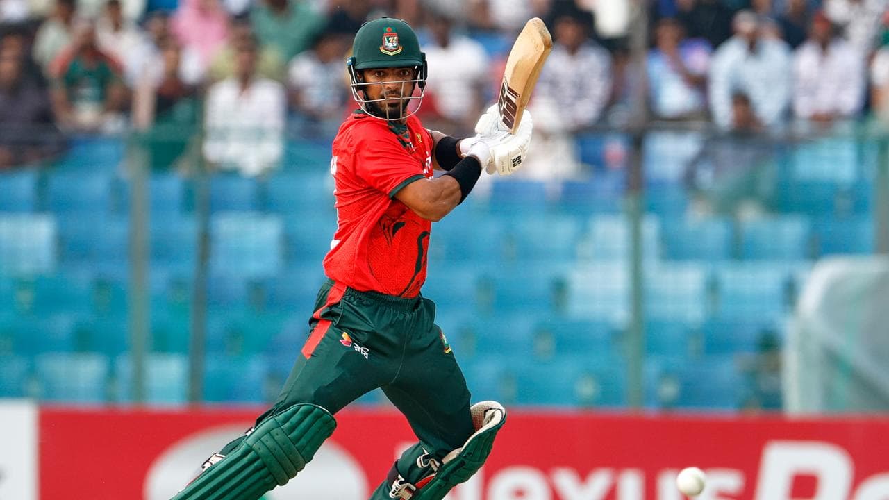 Saif Hassan top-scored for Bangladesh with 42 off 33 deliveries.