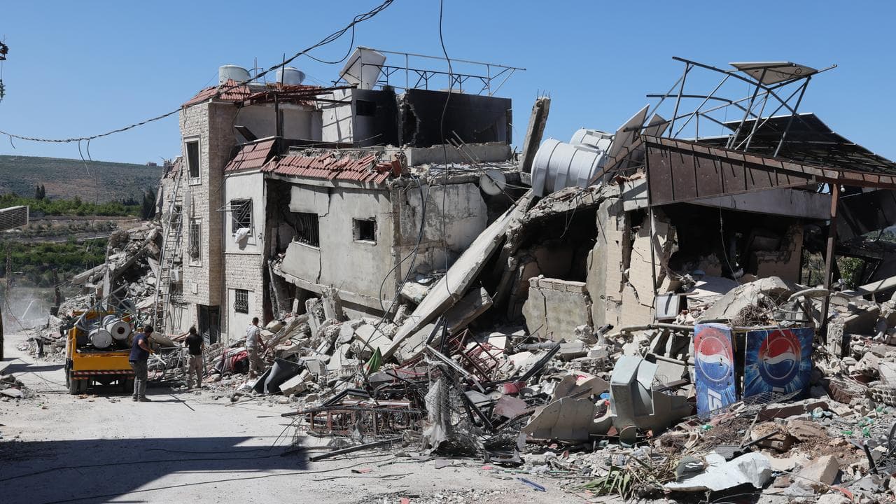 Aftermath of Israel air strikes in Lebanon