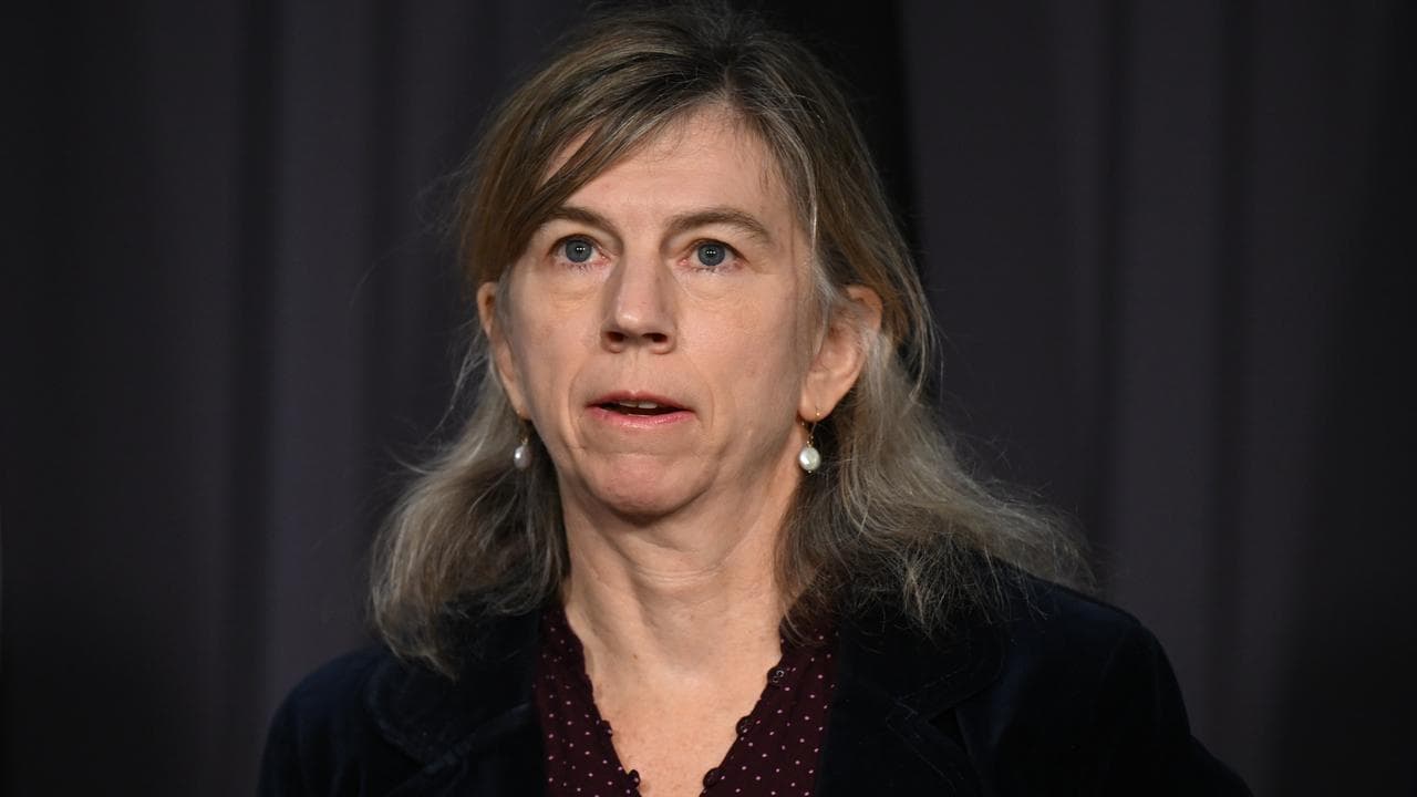 Threatened Species Commissioner Fiona Fraser during a press conference