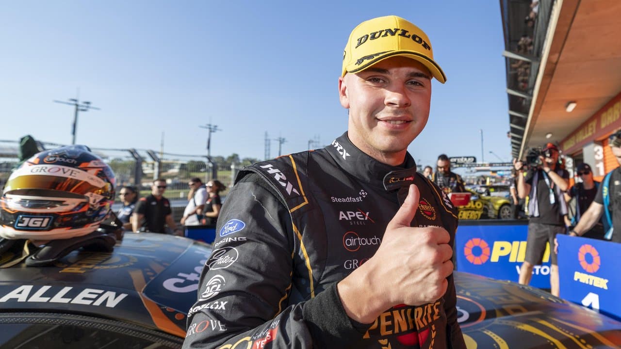 Young gun Kai Allen gave the thumbs-up