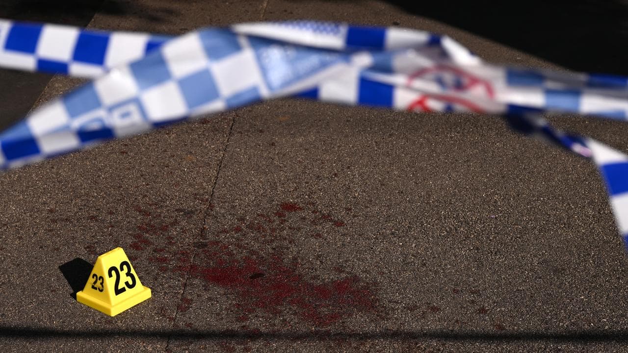 The scene of a fatal shooting