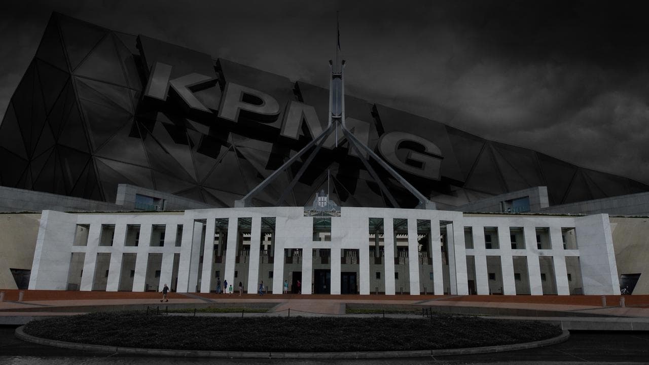 KPMG signage and Parliament House (file images)