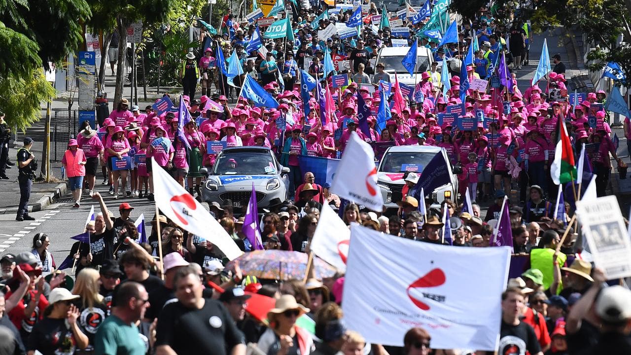 Brisbane’s Labour Day parade (file)