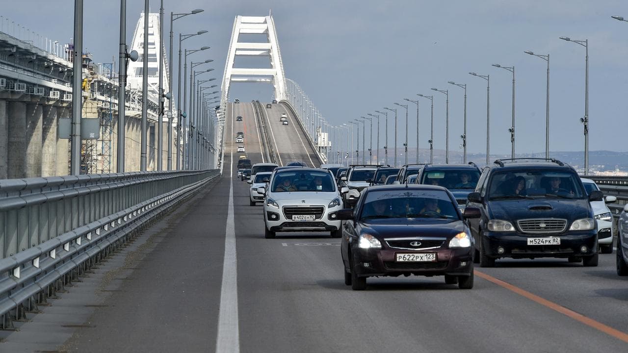 Kerch Bridge connecting the Russian mainland and the Crimean Peninsula