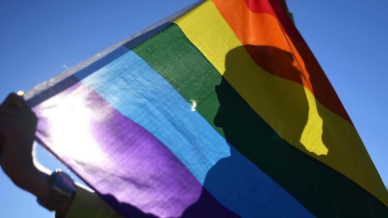 A rainbow flag (file image)
