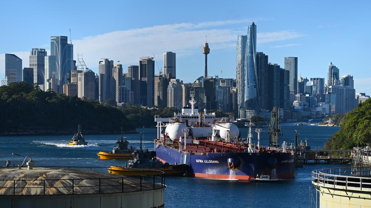 An oil tanker in Sydney (file image)