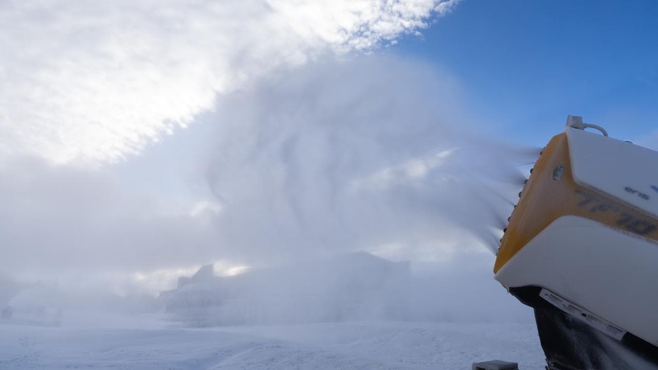 Man-made snow making