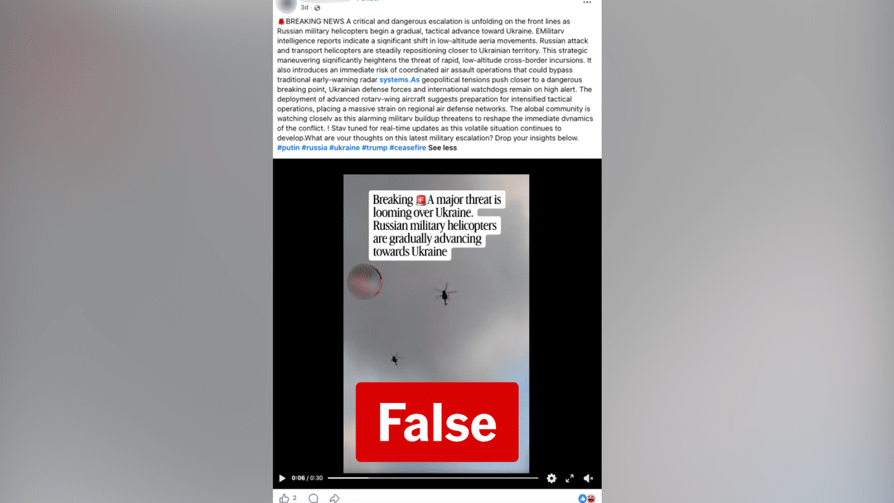 A video of helicopters 
