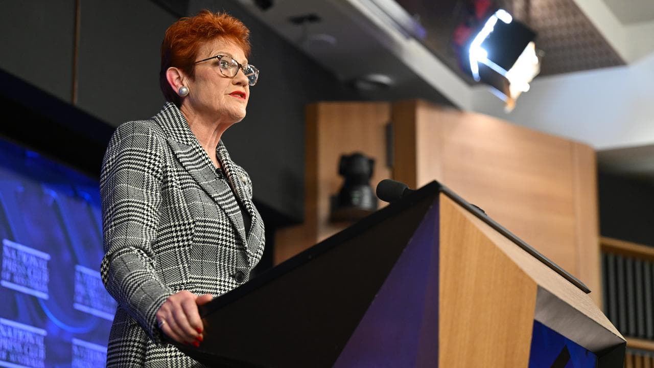 One Nation leader Pauline Hanson