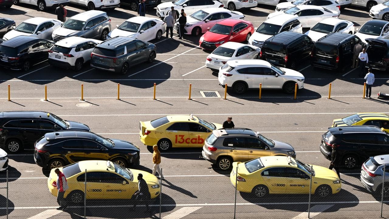 Taxis at airport