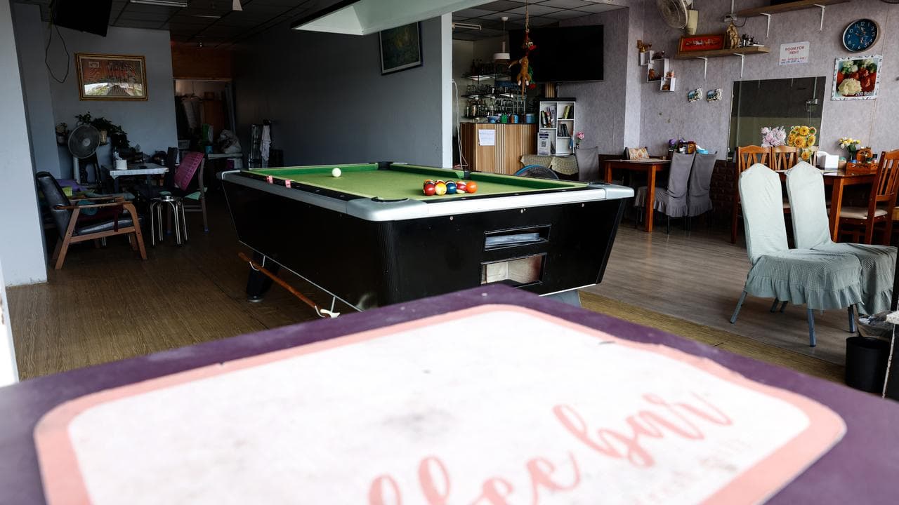 A billiard room 
