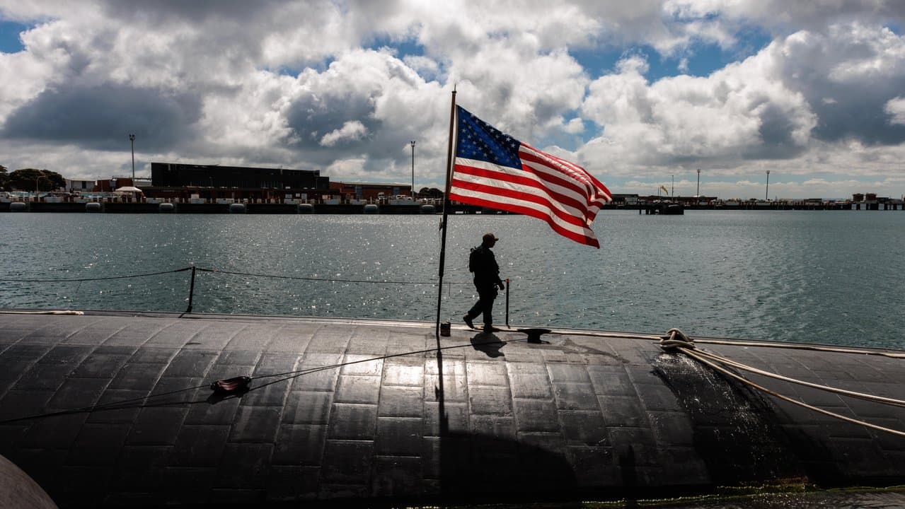 A US nuclear submarine in Australia