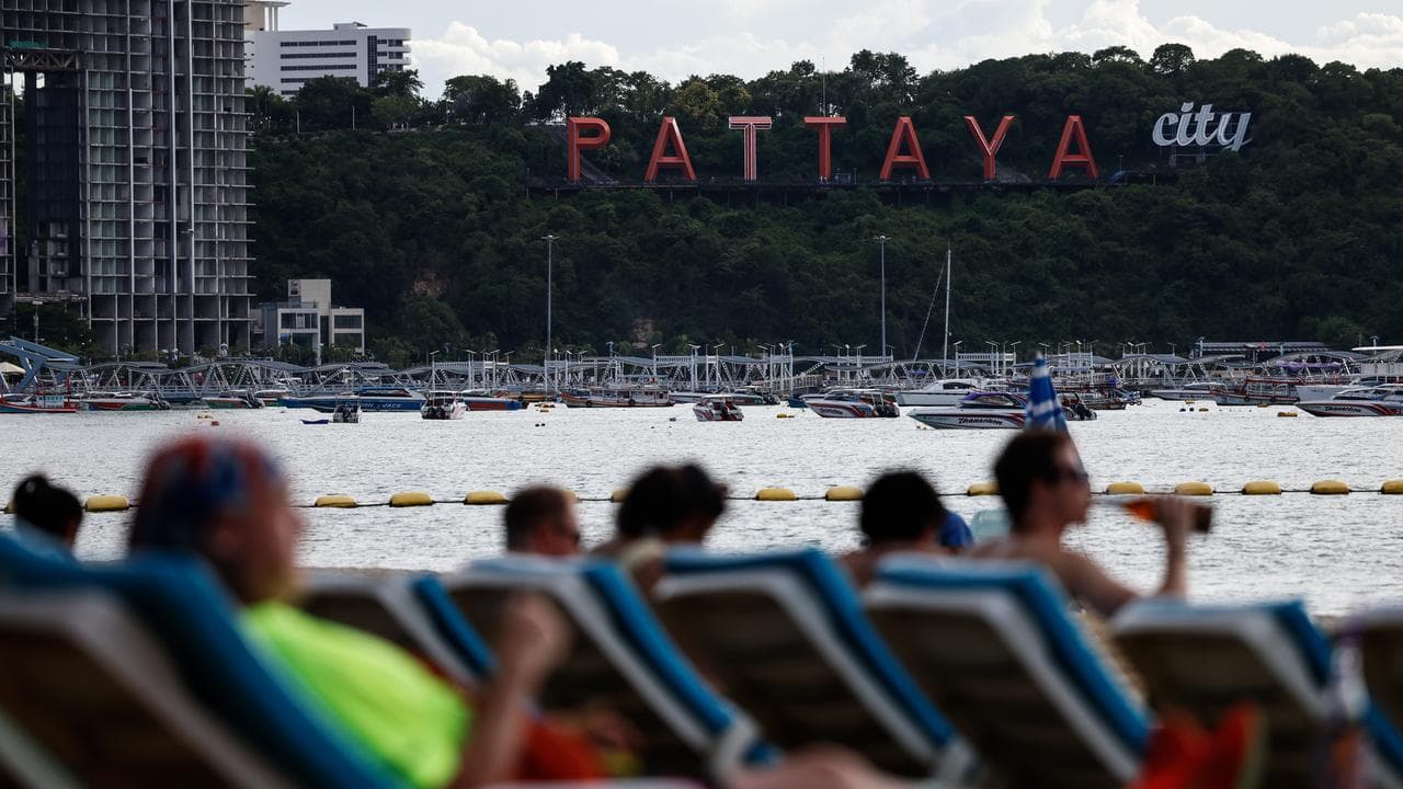 Tourists at Pattaya