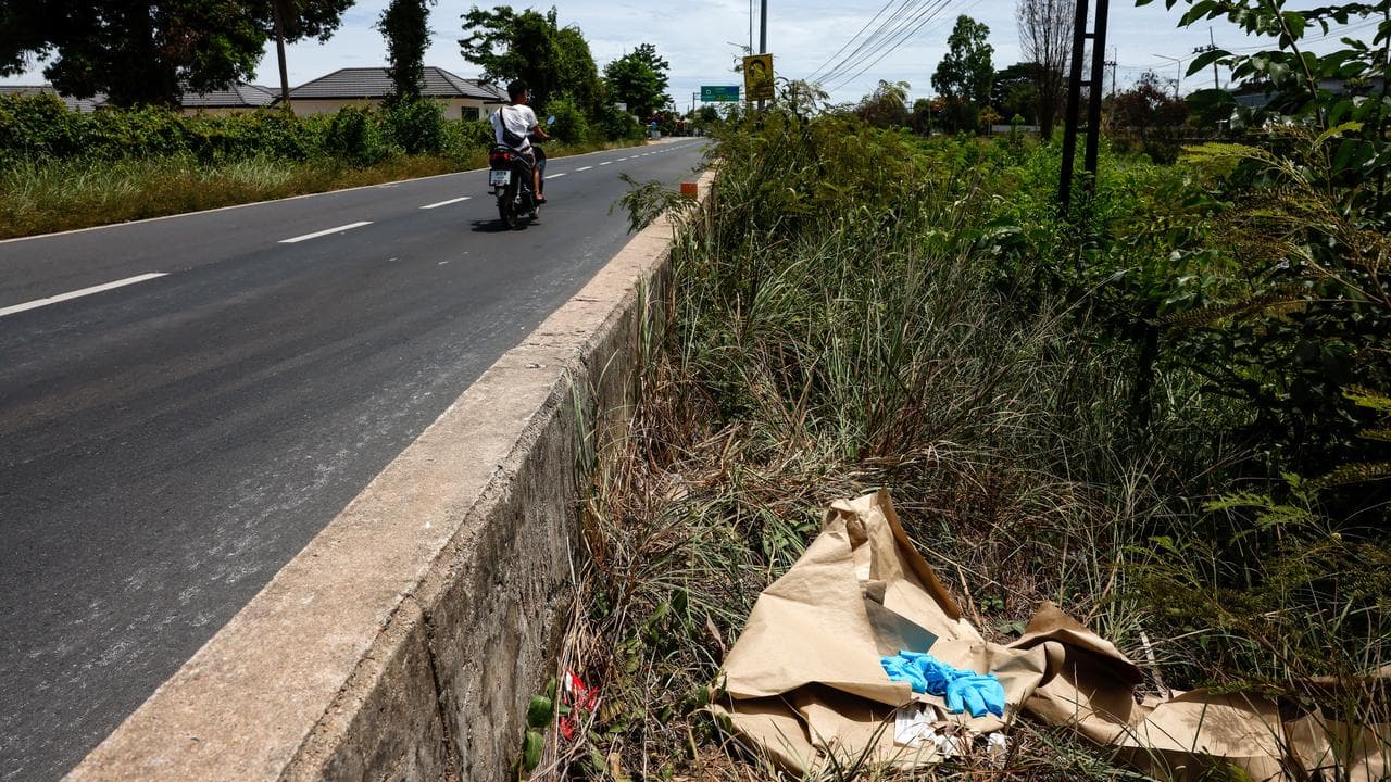 The site of where the body was found.