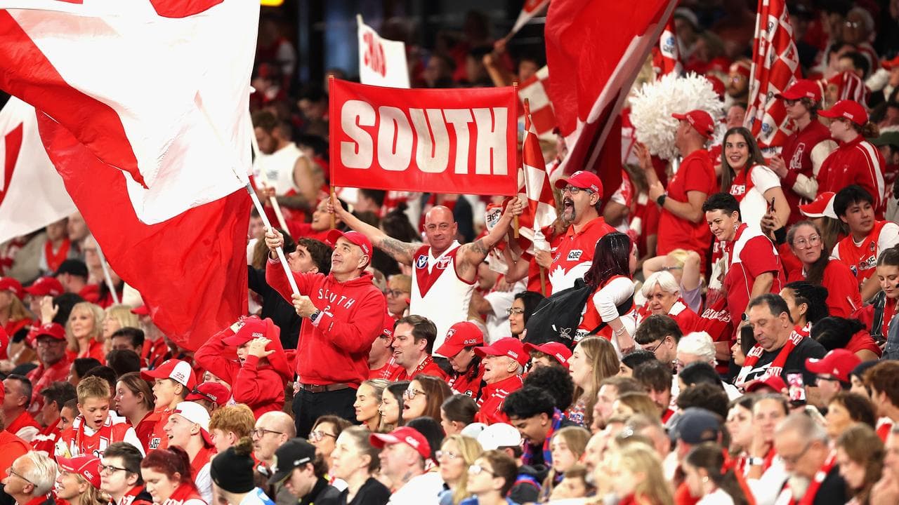 Swans fans are sure to be in full voice against the Bulldogs.