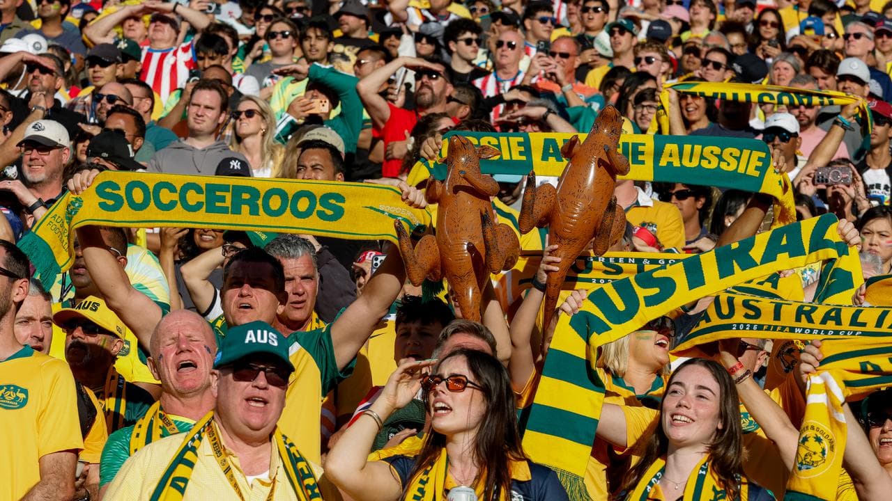 Socceroos fans in San Francisco
