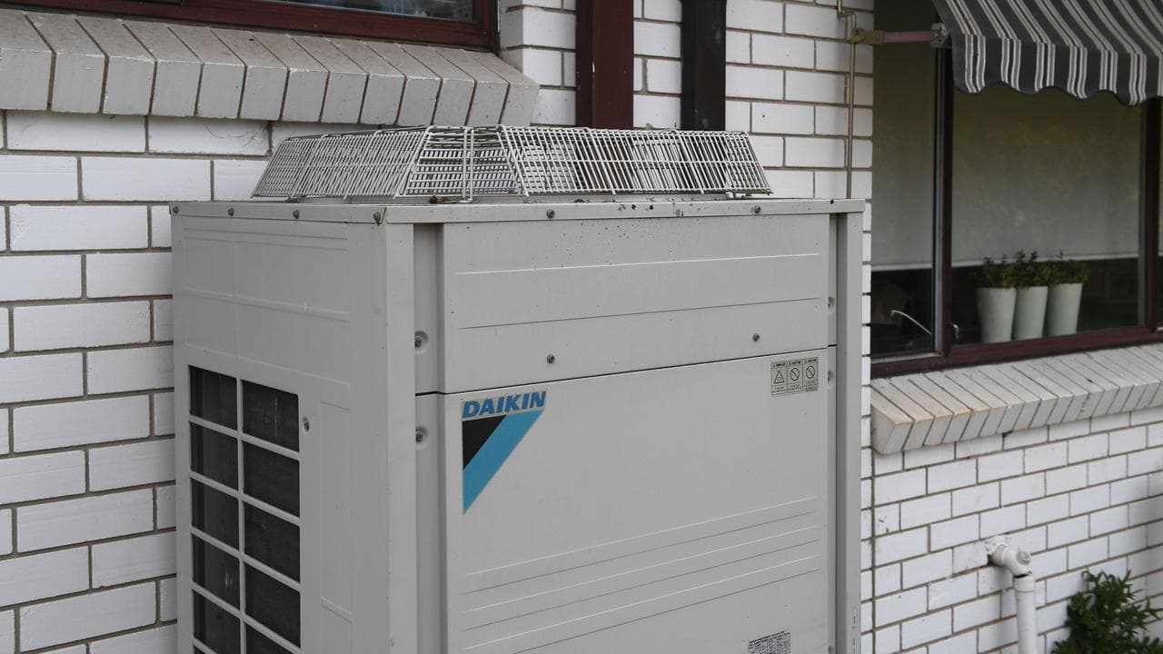 A home air conditioning unit (file image)