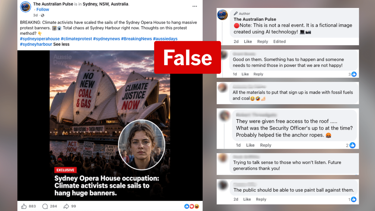 A screenshot of a Facebook post.