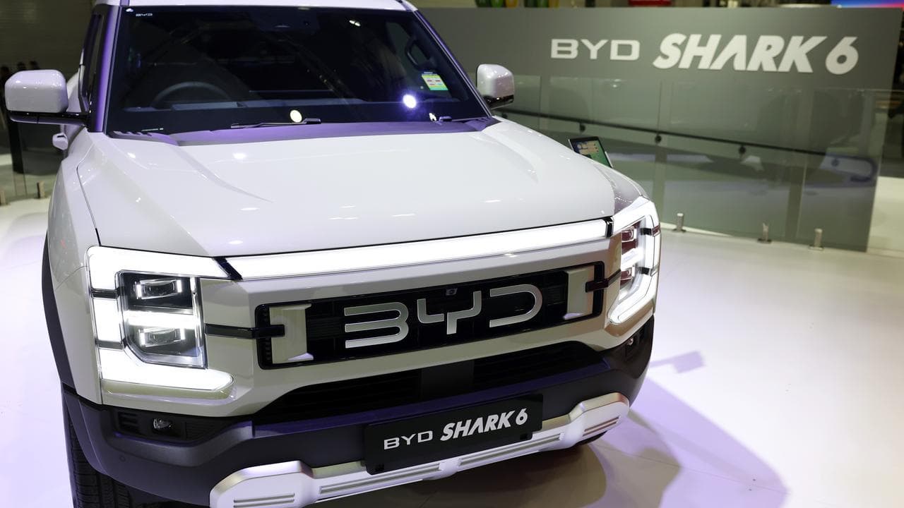 A file photo of a BYD car 