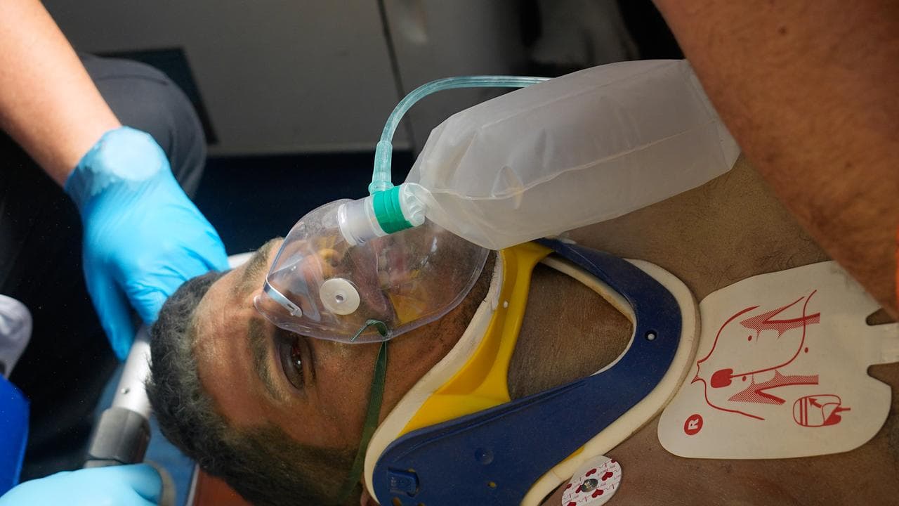 Hernan Alberto Gil was rescued from the rubble in Venezuela