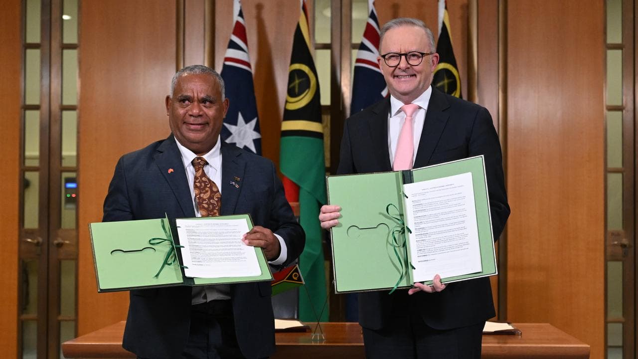 Jotham Napat and Anthony Albanese
