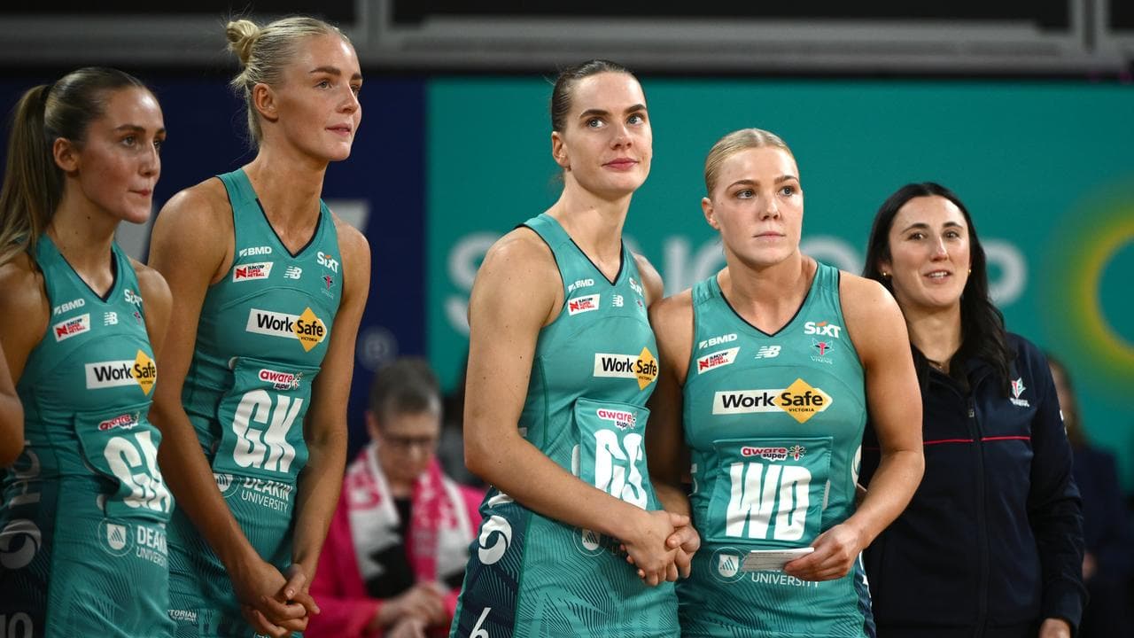 Kate Moloney (second from right) of the Vixens
