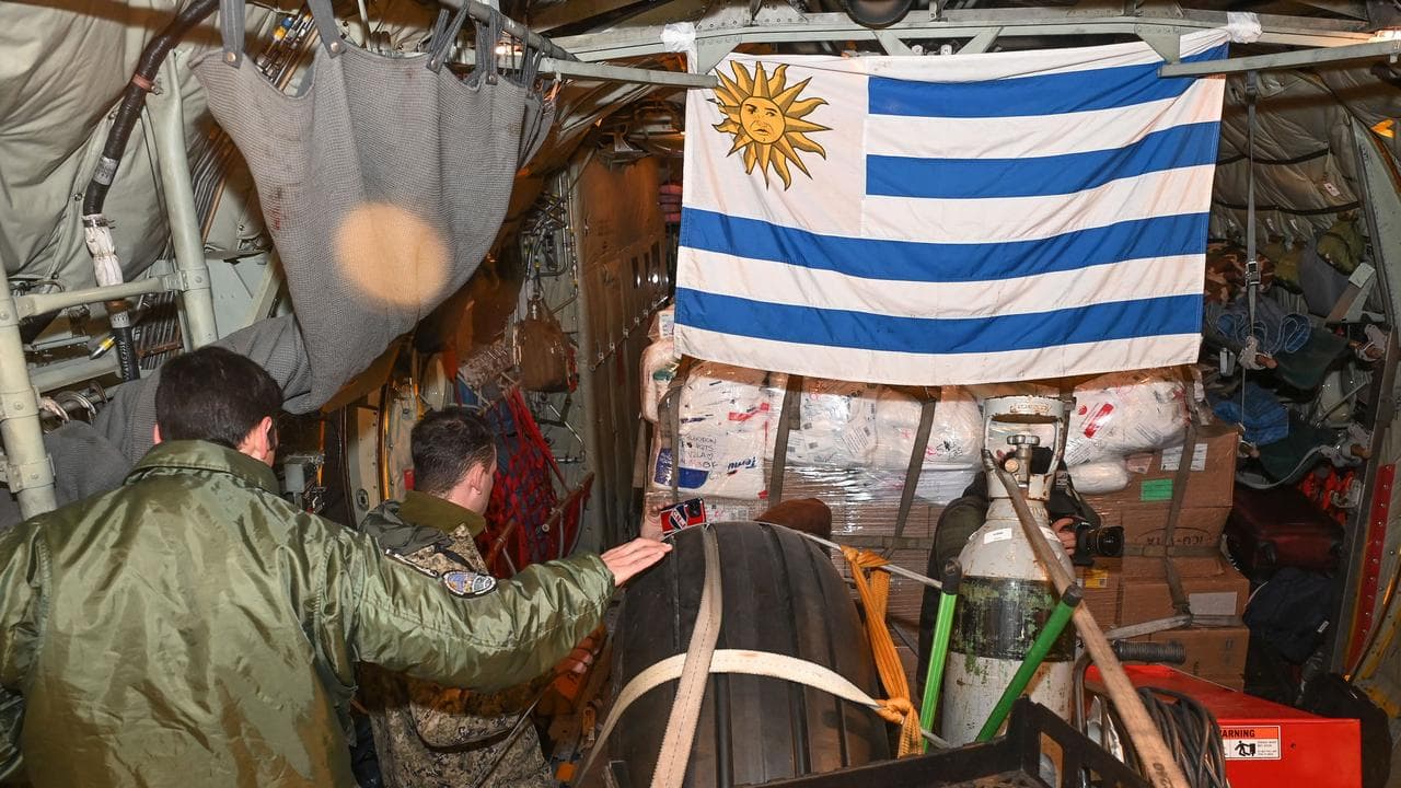 Shipment of humanitarian aid from Uruguay