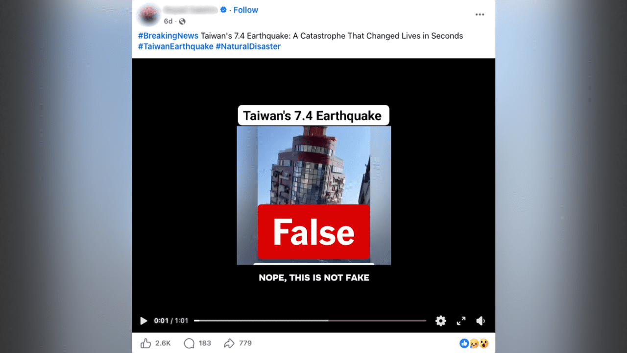 A screenshot of a Facebook post.