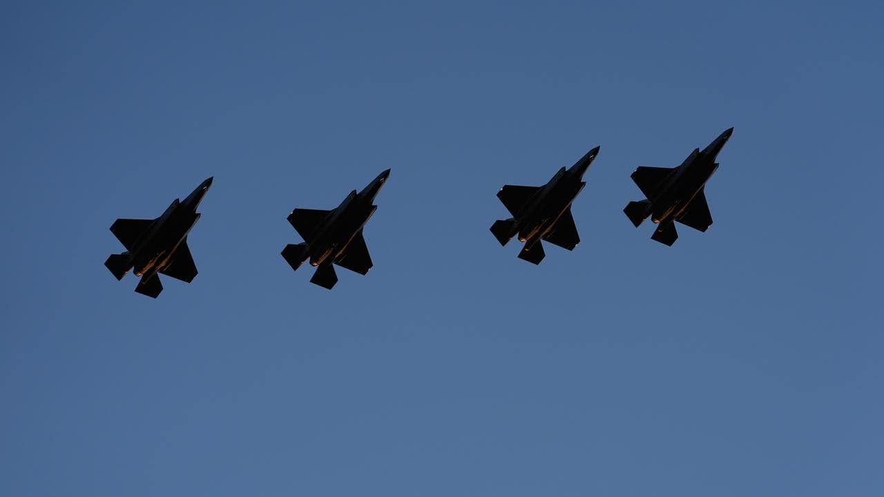 F-35s fly over Washington, DC