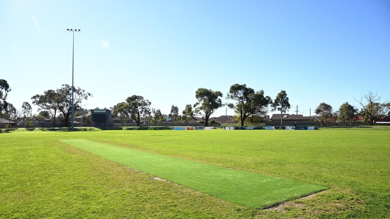 A cricket pitch at Lalor Recreation Reserve
