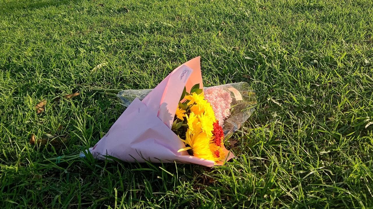 Bouquets left near Straithard Primary School (file image)