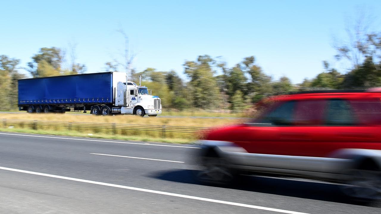 Vehicles on a motorway (file image)