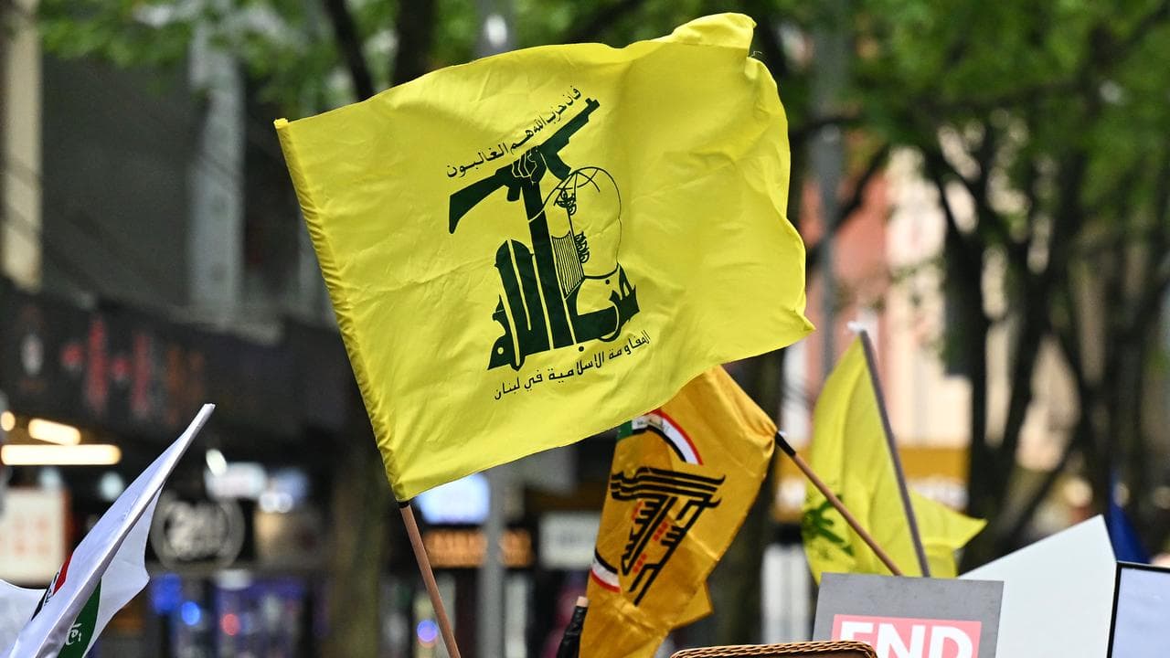 A Hezbollah flag (file image)