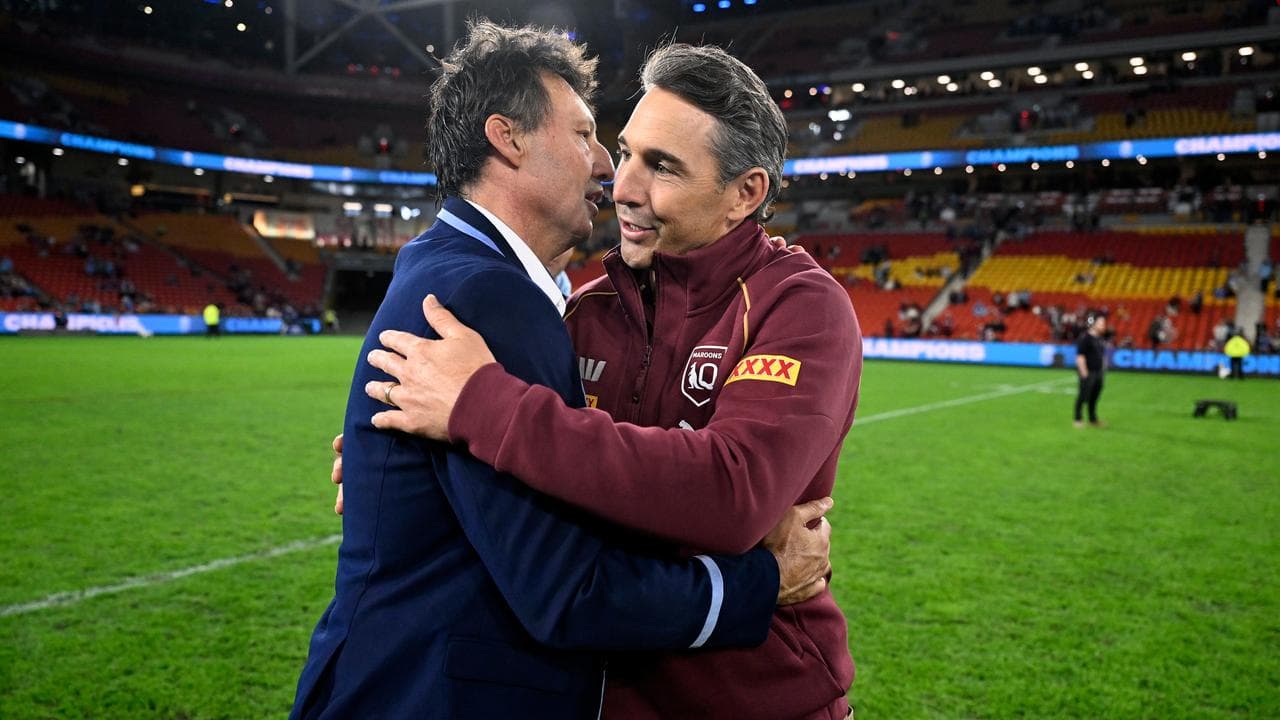 Blues head coach Laurie Daley sh
