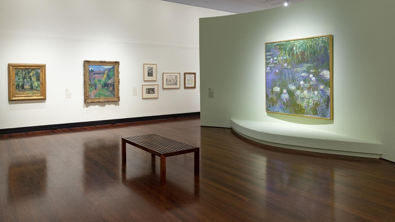 Monet to Matisse exhibition installations