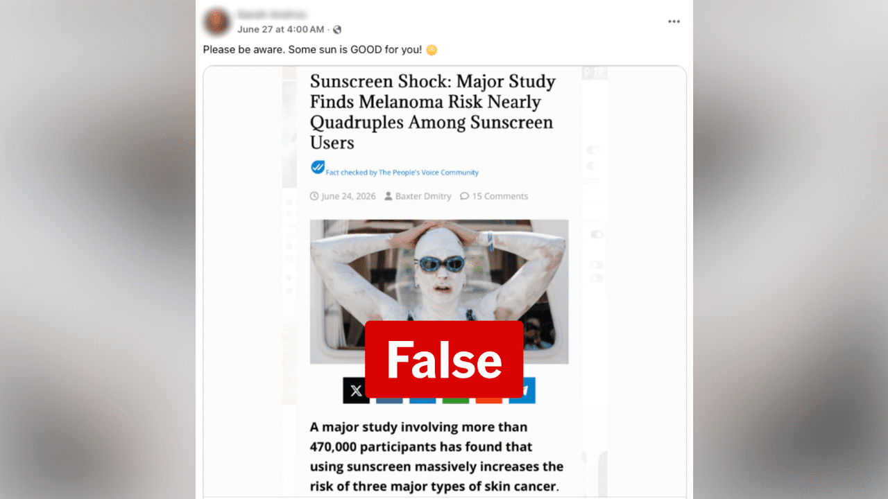 A screenshot of a Facebook post.
