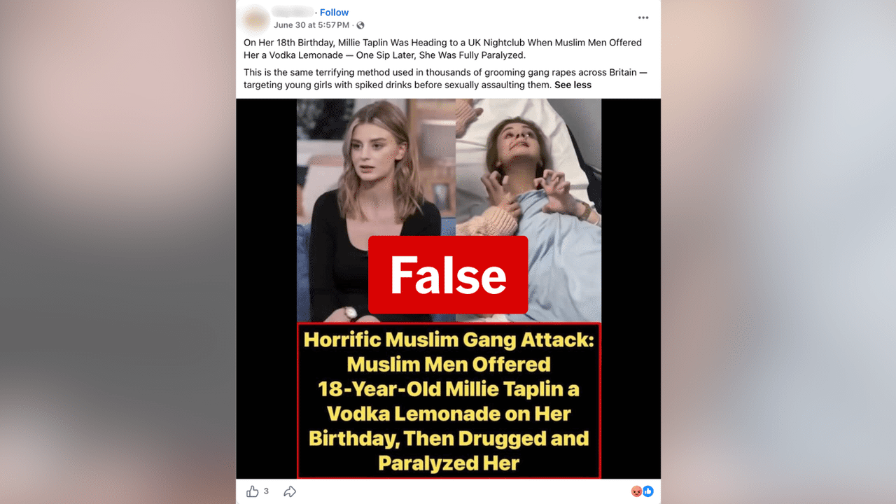 A screenshot of a Facebook post.