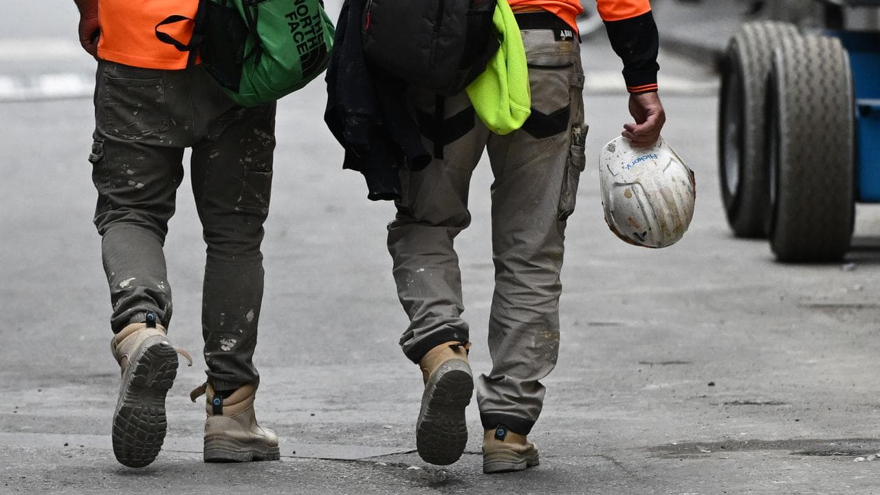 Construction workers (file image)