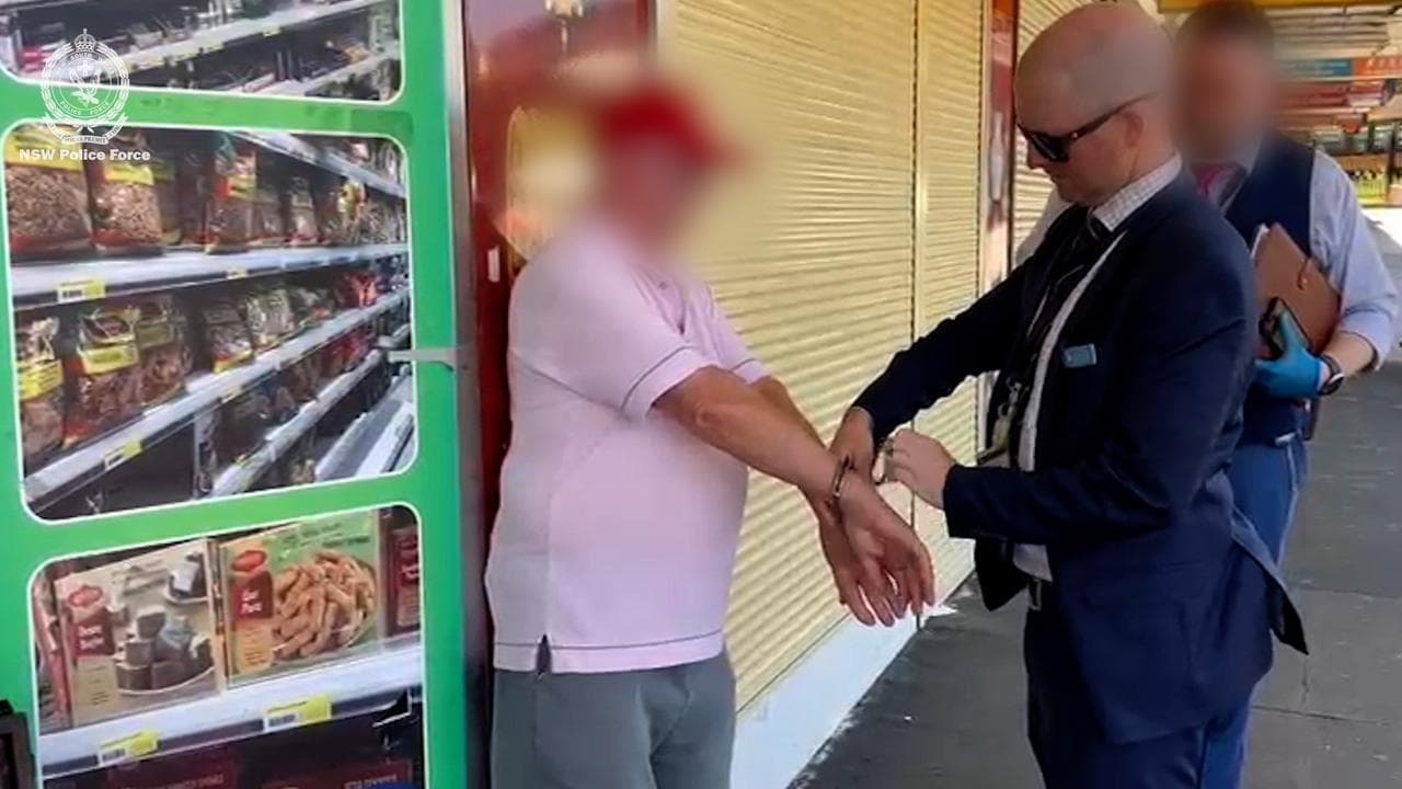 man being handcuffed