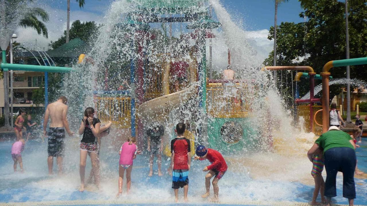 Image of children playing in water
