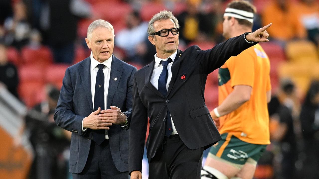  Joe Schmidt caught up with France mentor Fabien Galthie