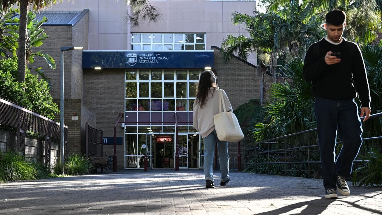 A file photo of the University of Wollongong