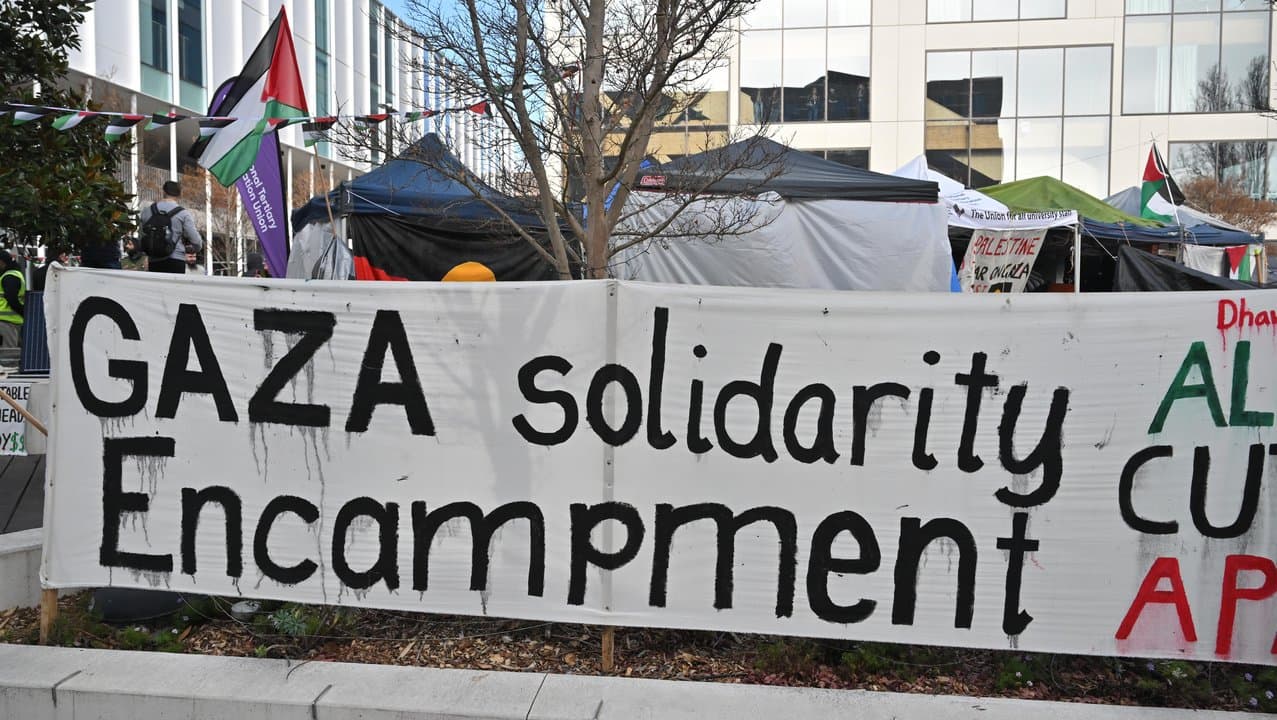Pro-Palestinian encampment at ANU