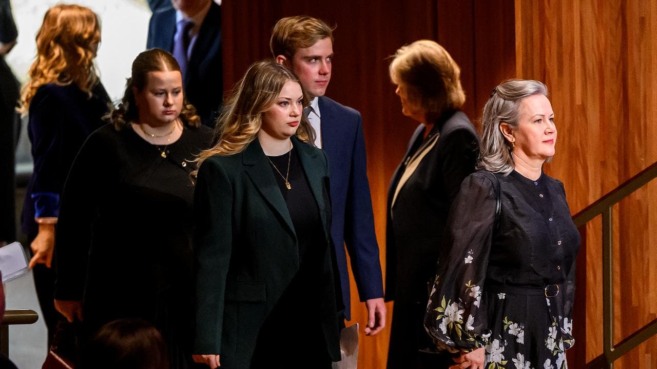 Professor Richard Scolyer’s children and wife Katie Nicoll