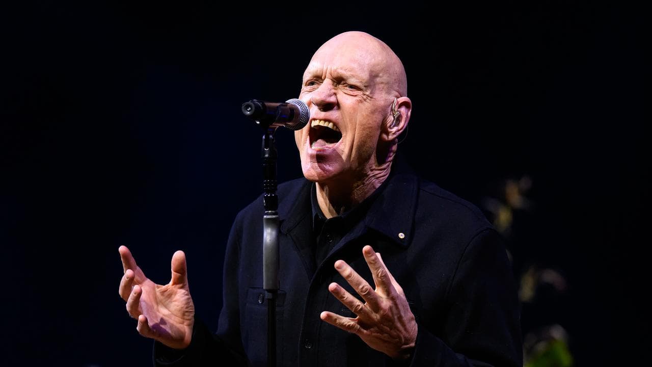 Midnight Oil’s Peter Garrett performs