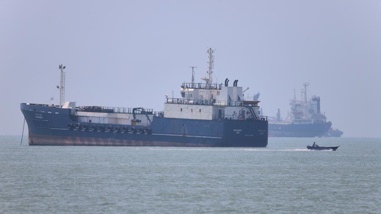 Vessels in the Strait of Hormuz