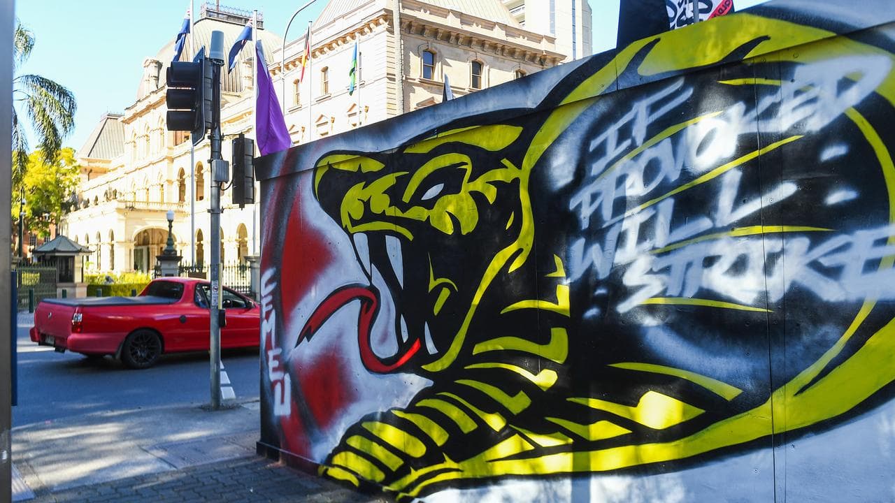 A CFMEU sign in Brisbane (file image)