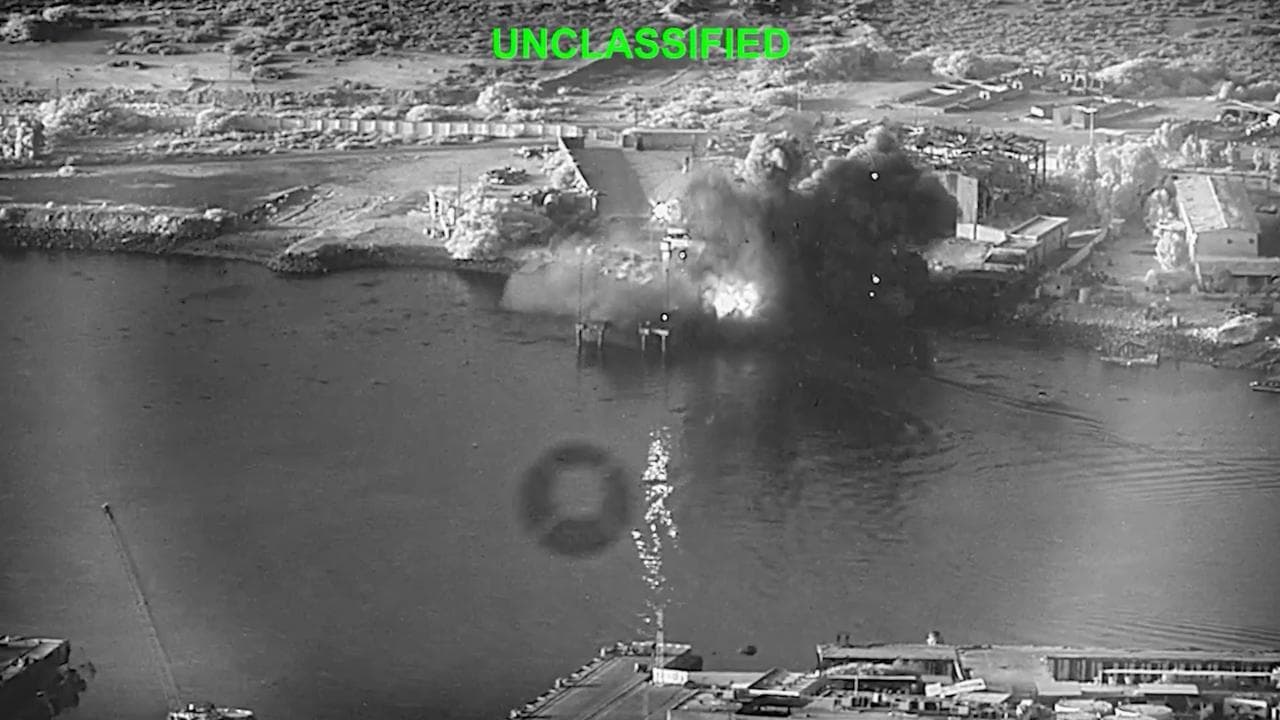 US Central Command image of Bandar Abbas Naval Base, Iran